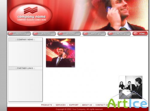 DesignLoad flash website template 3303