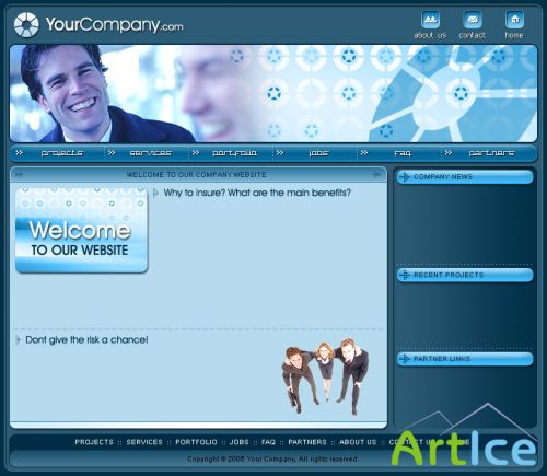 DesignLoad flash website template 3428