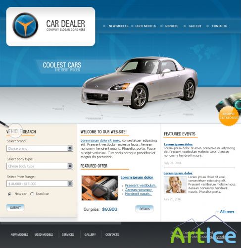 DesignLoad flash website template 4855