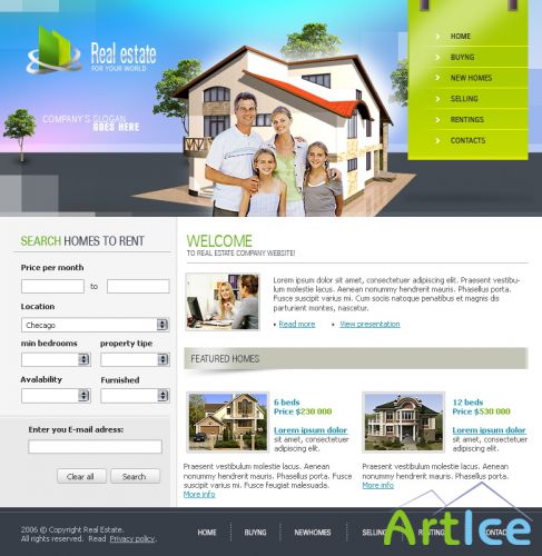 DesignLoad flash website template 5255