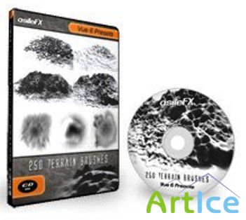250 Terrain Brushes for Vue 6