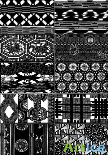 Japanese ornaments and patterns 18       18