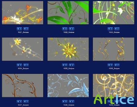Digital Juice - Swipes! 35: Filigree Flow HD