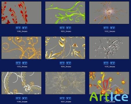 Digital Juice - Swipes! 35: Filigree Flow HD