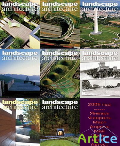 Landscape Architecture Magazine  1-8 2009