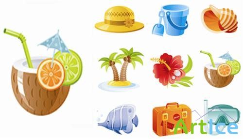 Summer sea vector