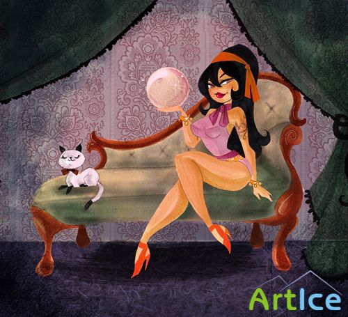 Tracy Lee Quinn - Illustrator, pin up cartoon style