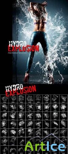 Brushes for photoshop are the Water splashes