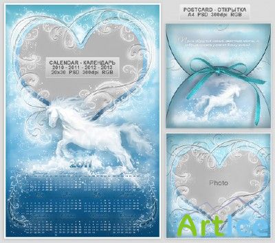Collection Blue fantasies PSD