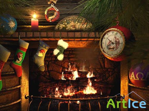 Fireside Christmas 3D Screensaver 1.0.0.7