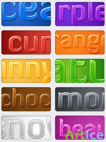 Glossy Text Styles