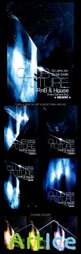 GraphicRiver Futuristic Club Flyer
