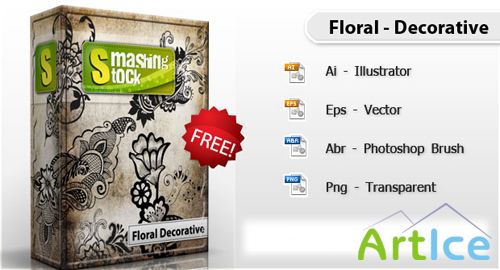 Floral Decorative Free Pack