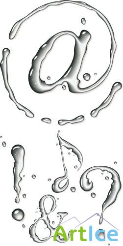 Stock vector - Symbols of water
