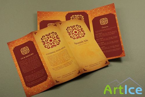 Inkd Spanish Restaurant Menu Template RETAIL