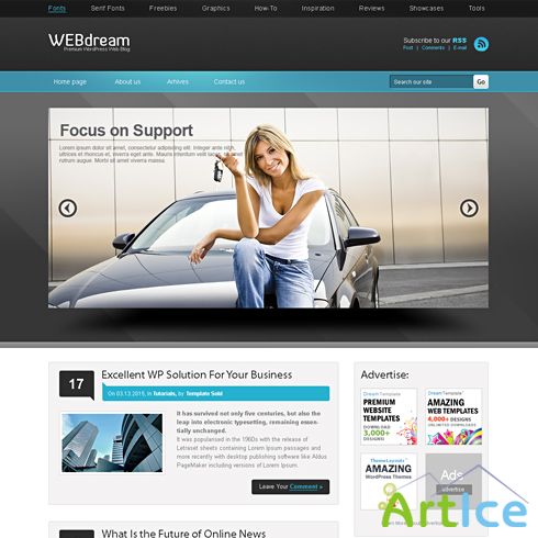 Dynamic CSS Templates - Webdreams