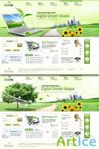 PSD Web Template - The Spring Nature