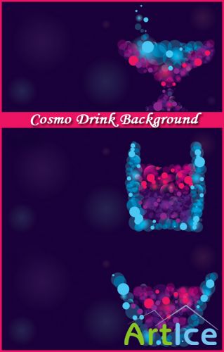 Cosmo Drink Background - Stock Vectors
