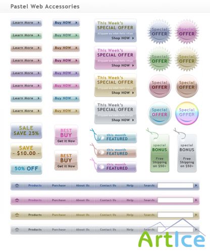 Pastel Web Accessories
