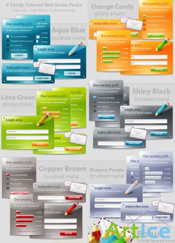 6 Web Polls and Forms Deliciously - GraphicRiver 6 Web Polls and Forms Deliciously - GraphicRiver