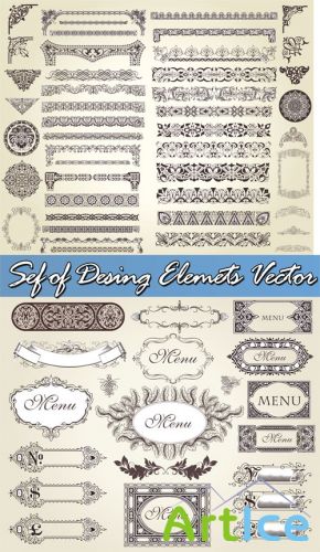 Sef of Desing Elemets Vector