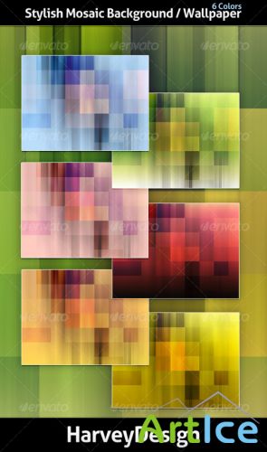 Stylish Mosaic Background Wallpaper - GraphicRiver