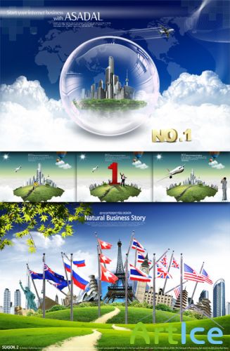 PSD Sources - Business Island