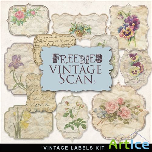 Scrap-kit - Vintage Labels #1