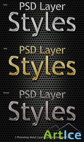 Metallic Text Styles for Photoshop