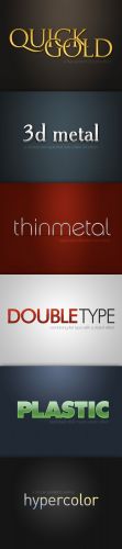Collection of text effects in PSD