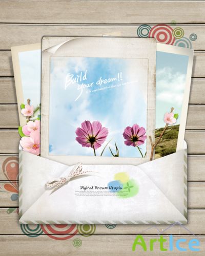 Sources - An envelope with cards