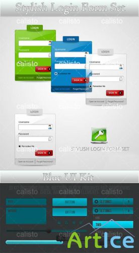 Stylish Login Form Set & UI Kit