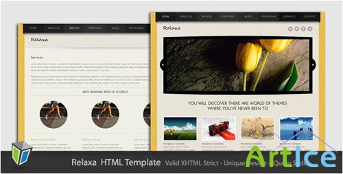 ThemeForest -Relaxa - Unique and Modern HTML Template - RIP