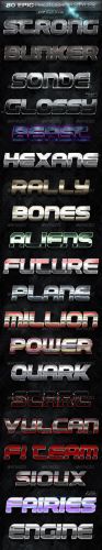 GraphicRiver - 80 EPIC Photoshop Styles 2 of 4