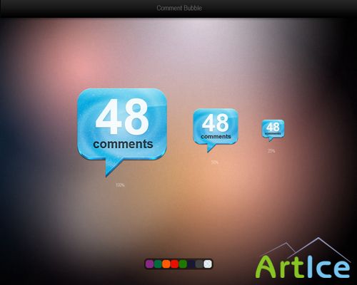 Web comment bubble