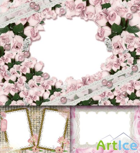 Photo Frame - Pink Rose