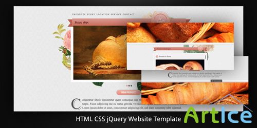 ThemeForest - Old BakeryLayered (Parallax) HTML5 Web Template - Rip