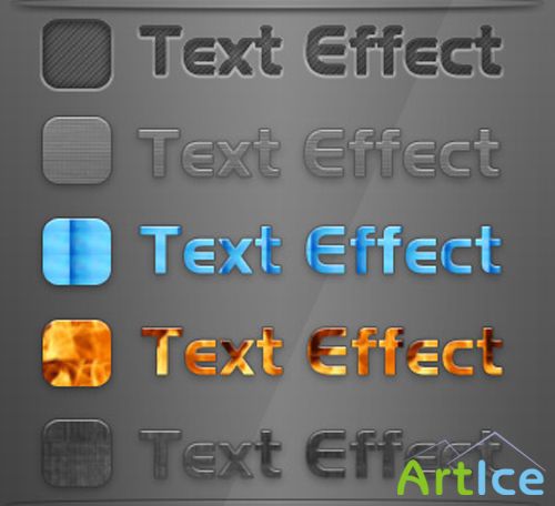 5 photoshop text styles