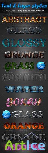 Colorful Photoshop Layer and Styles Pack
