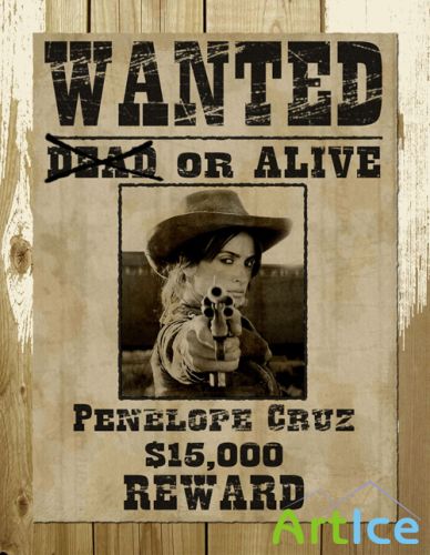 Wanted Penelope Cruz Psd
