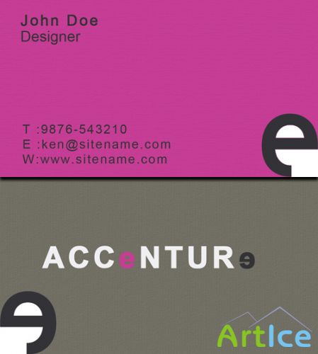 Accenture Business Cards