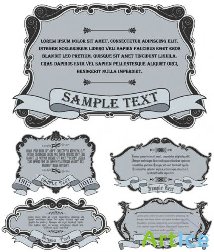 Retro Frames Vector