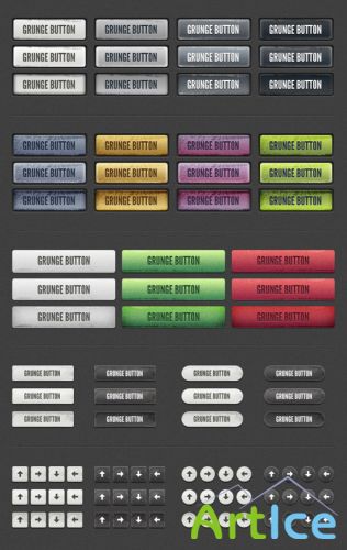 Grunge Button Set