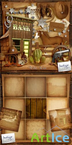 Scrap-set - Wild West by Indigo Designs