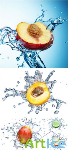 Rastr Cliparts - Fruits Water