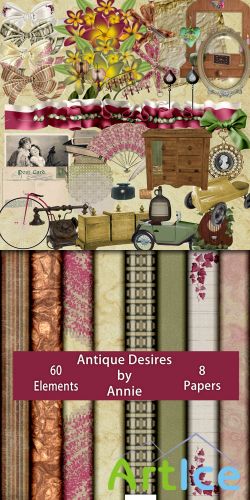 Scrap-set - Antique Desires