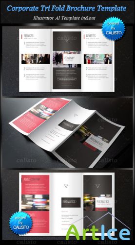 Corporate Tri Fold Brochure Template 2