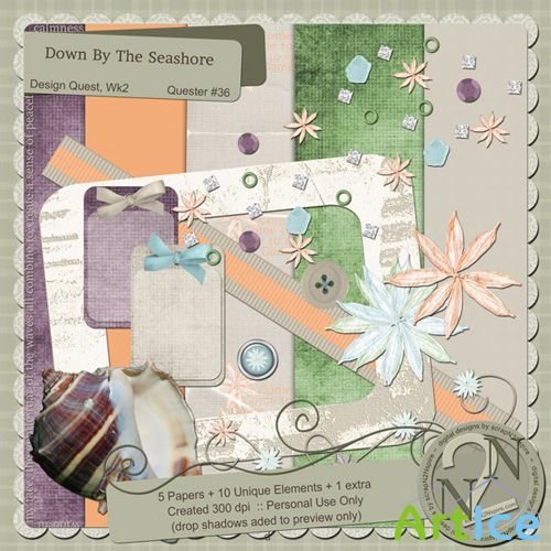 Scrap-set - Down by The Seashore