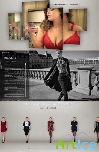 Cool Papervision Flash Portfolio Site (Incl FLA) - Rip