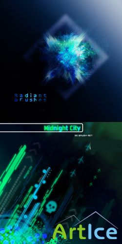 Midnight City and Radiant Brush Set